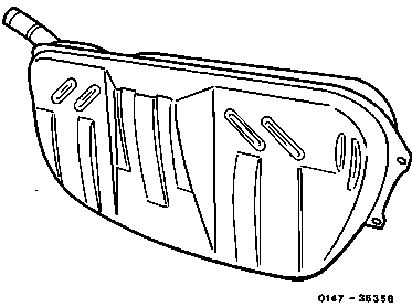0100 - Removal and installation of the fuel tank                                
	A. Model 124 Sedan, B. Model 124 St. wagon, C. Model 201, D. Model 202          
	Engines 601, 602.91, 603.91