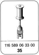 0360 - Bremssattelträger und Hinterachswellenflansch aus-, einbauen, Radlagerung
	einstellen - Diagonal-Pendelachse mit Anfahrmoment-Ausgleich - Radführung       
	Typ 126