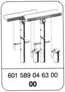 0006 - General description: Jacking up the vehicle                              
	Axle base and frame measurement                                                 
	T1, model 601, 602, 611