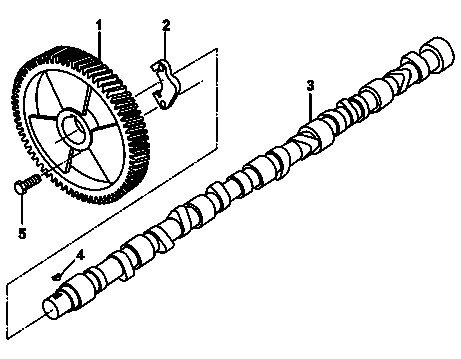 Nockenwellenrad aus-, einbauen