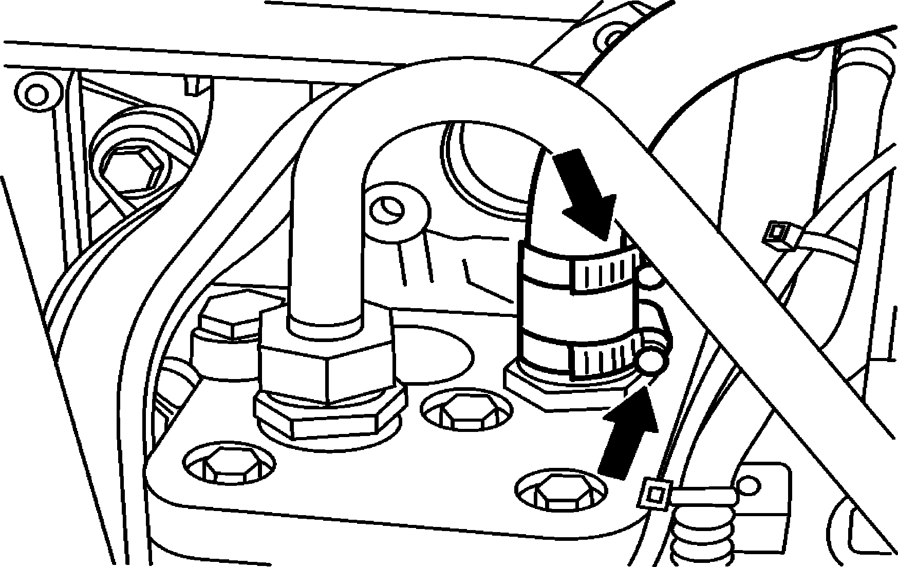 Inspect intake line between air filter and engine for leaks and proper condition