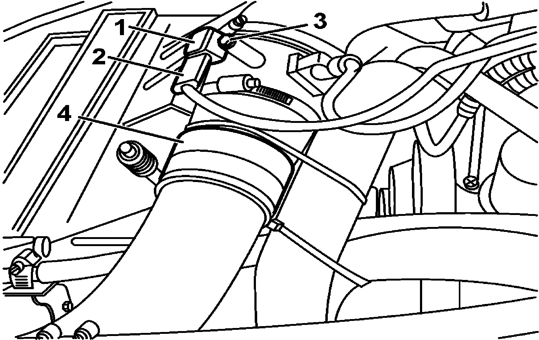 Remove/install boost pressure sensor