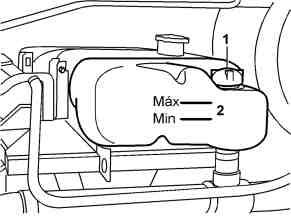 Engine cooling system - check fluid level, adjust to correct level. Inspect     
	anticorrosion/antifreeze protection, adjust to correct concentration