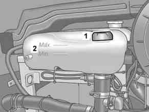 Engine cooling system - check fluid level, adjust to correct level. Inspect     
	anticorrosion/antifreeze protection, adjust to correct concentration