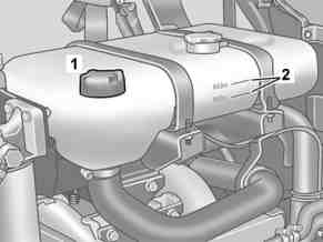 Engine cooling system - check fluid level, adjust to correct level. Inspect     
	anticorrosion/antifreeze protection, adjust to correct concentration