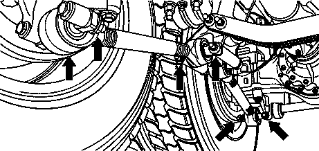 Tightening bolts and nuts. Observe official torque specifications! Chassis and  
	body