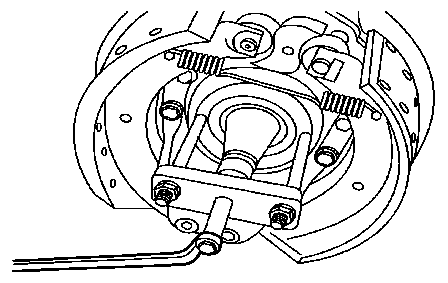 Removing front wheel hub