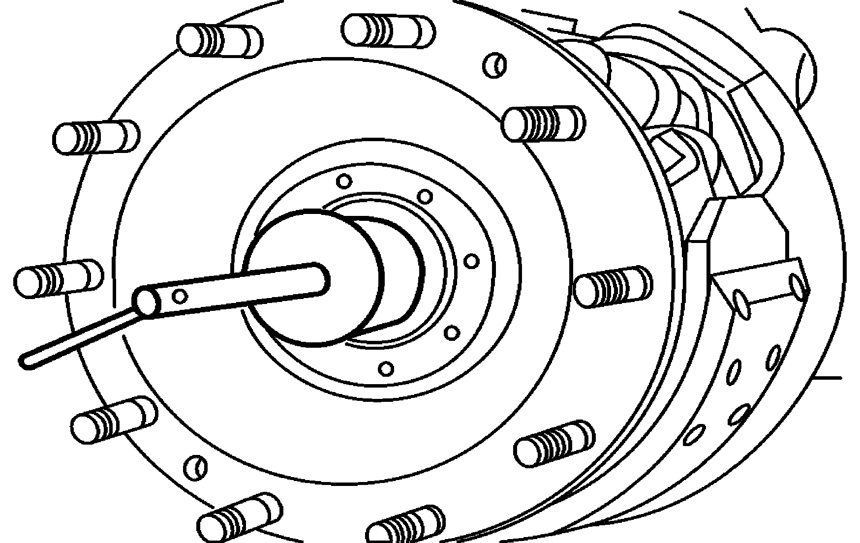 Pulling on front wheel hub