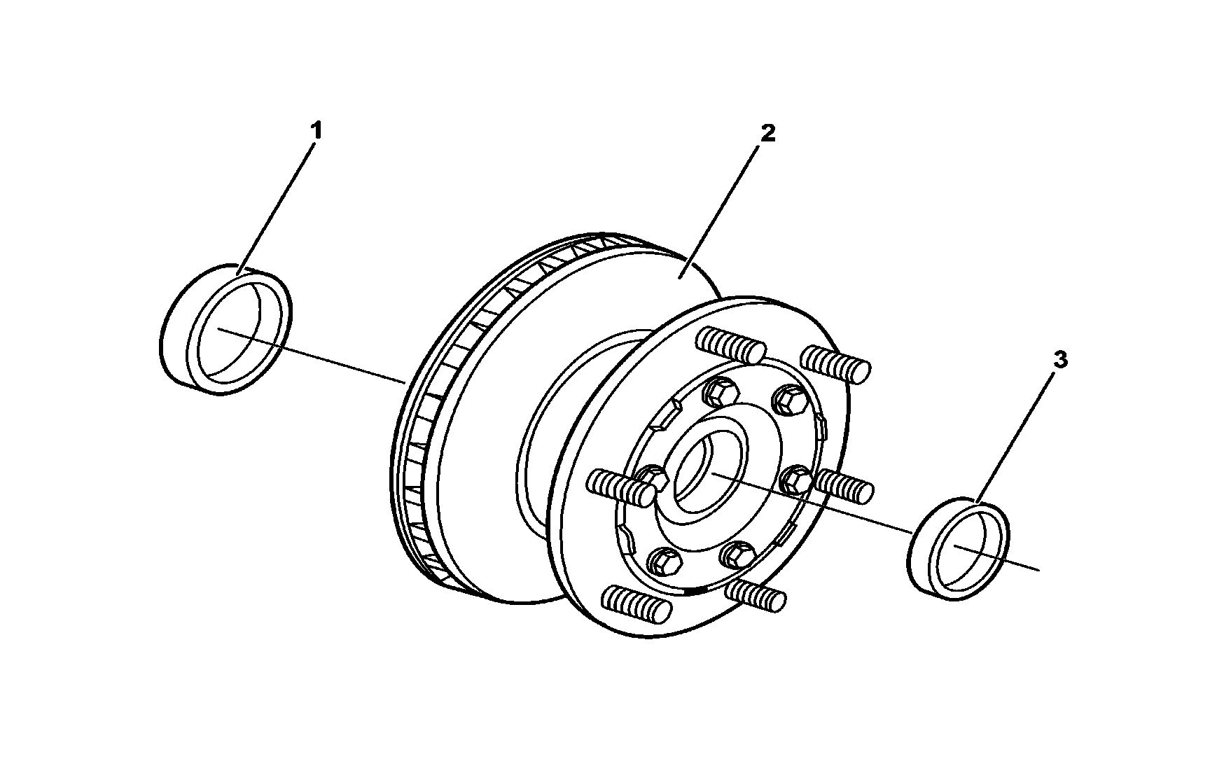 Disassemble, assemble front wheel hub