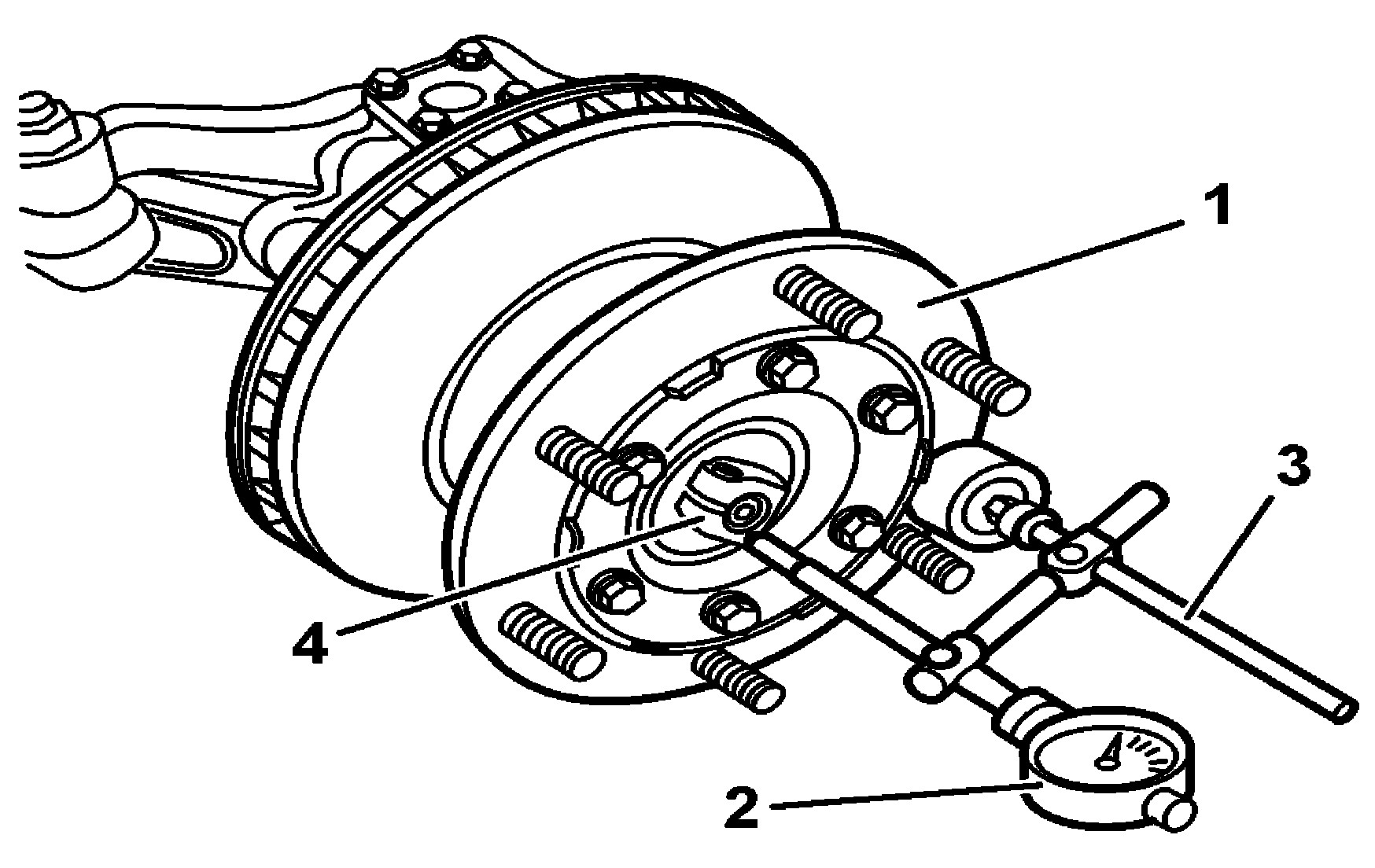 Checking and adjusting wheel bearing play