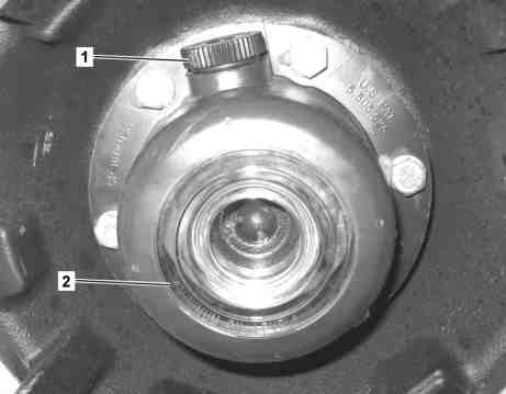 Front axle - oil change
