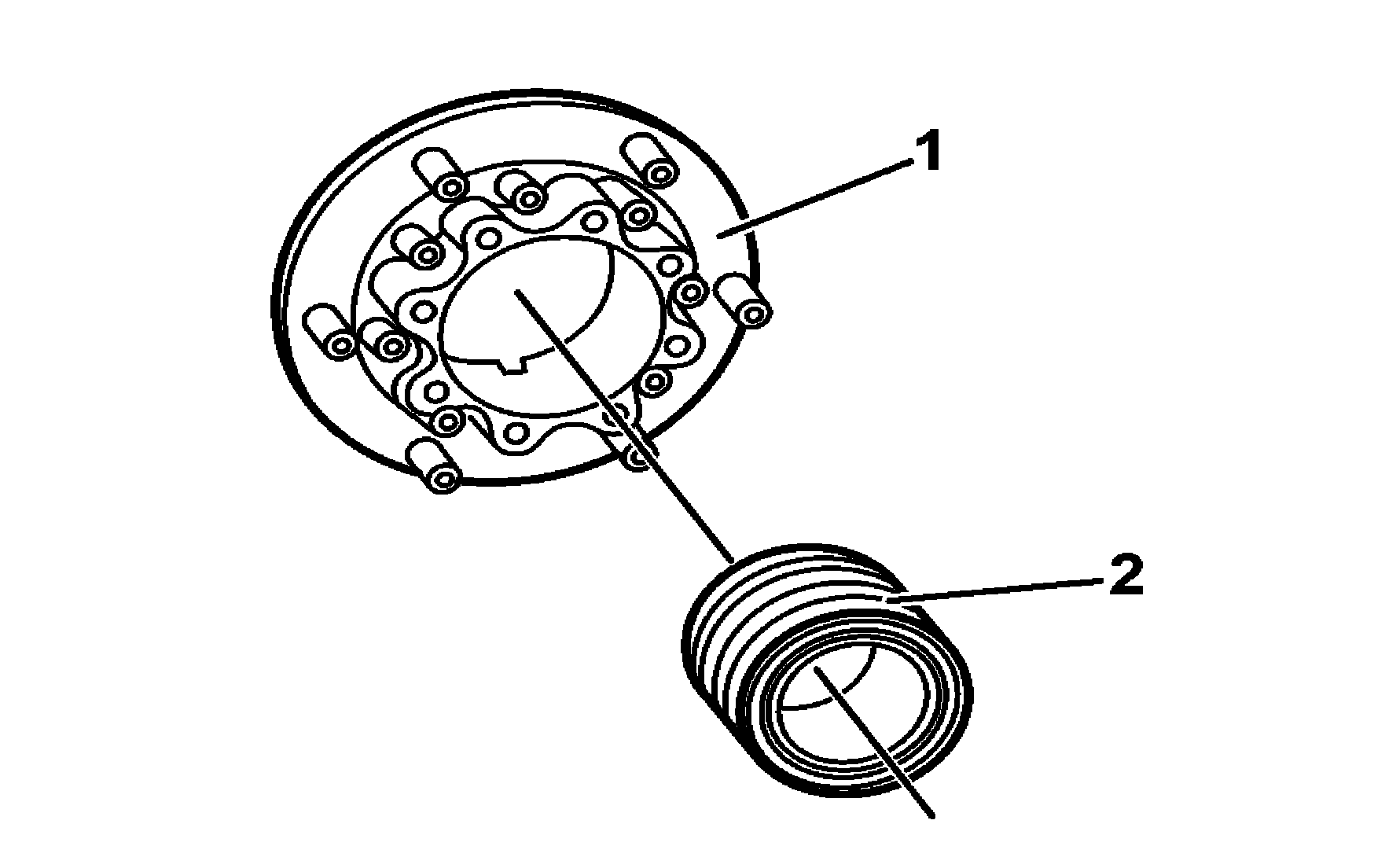 Radnabe hinten zerlegen, zusammenbauen