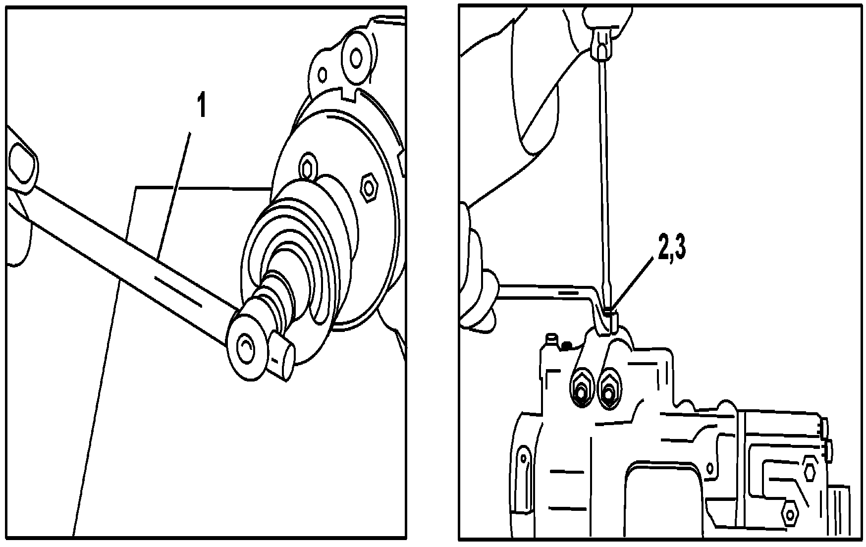 Check and adjust center steering position on steering gear
