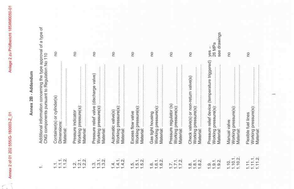 Kundendienstmaßnahme: Prüfbericht (Codewort: T1NGASDRU, Verr. Nr.: 47 920 60),  
	Bescheinigung