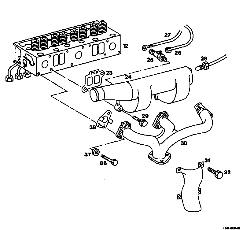 5850 - Zylinderkopf einbauen                                                    
	Motor 364, 364 A, 364 LA - T2