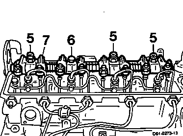 5850 - Zylinderkopf einbauen                                                    
	Motor 364, 364 A, 364 LA - T2
