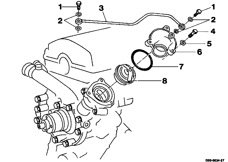 2470 - Thermostat aus- und einbauen                                             
	Motor 102 mit Einriementrieb - Typ 210, 310, 410 und 510
