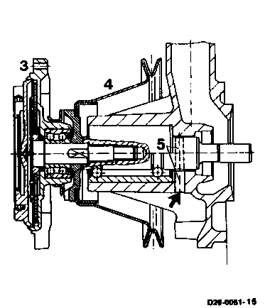 0004 - Allgemein: Kühlflüssigkeitskreislauf und Motorkühlung                    
	Motor 102 (Mehrriementrieb)
