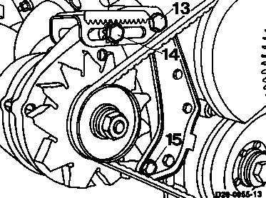 0100 - Kühlflüssigkeitspumpe aus- und einbauen                                  
	Motor 102 (Mehrriementrieb)