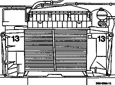 3925 - Kühler aus- und einbauen, mit Ladeluftkühler.                            
	Motor 364 Euro 2, Bm. 354