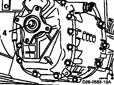 3820 - Abtriebsflansch am Getriebe abdichten                                    
	Mechanisches Getriebe G 28, Bm. 711.613 im VARIO