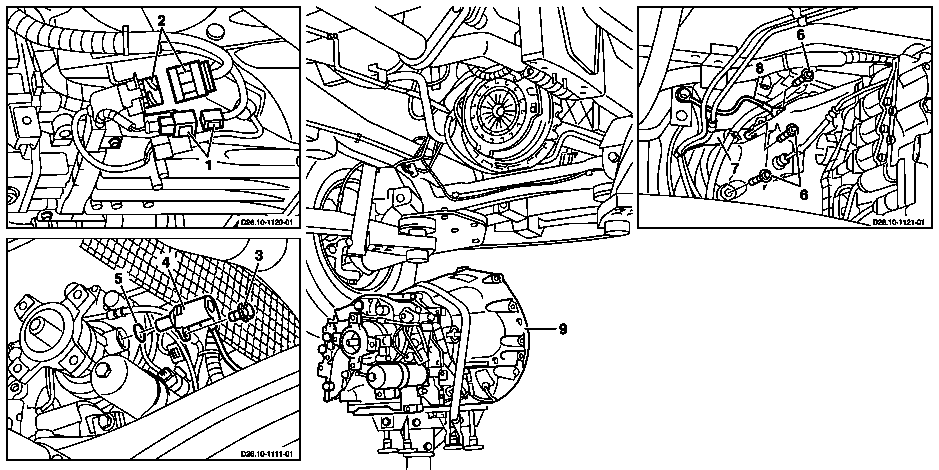 Removing and installing transmission