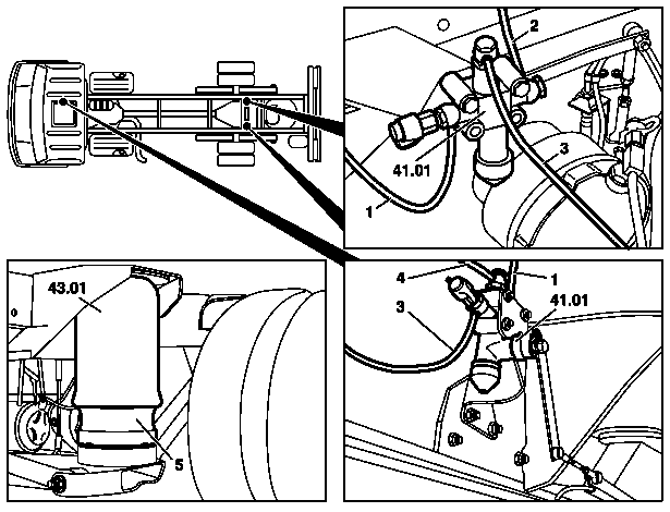 Contrôler l'étanchéité de la suspension pneumatique