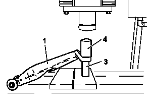 Removing and pressing in wishbone supporting joint