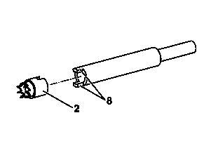 Removing and installing cutting crown of spot weld cutter