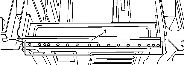 Cutting off connection part at rear right door entrance