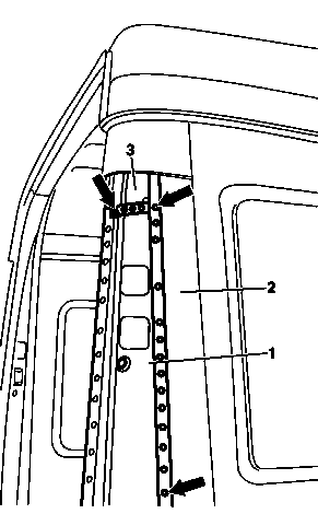 Separating right inner corner pillar paneling