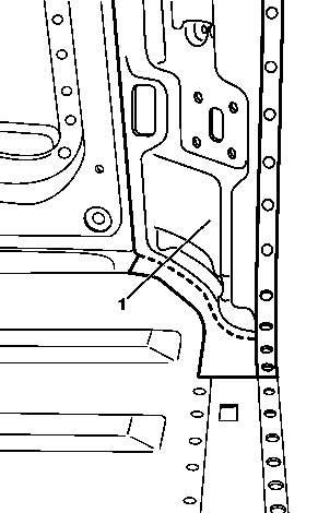 Separating right inner corner pillar paneling