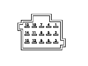 Schema occupazione connettori - Chiusura centralizzata