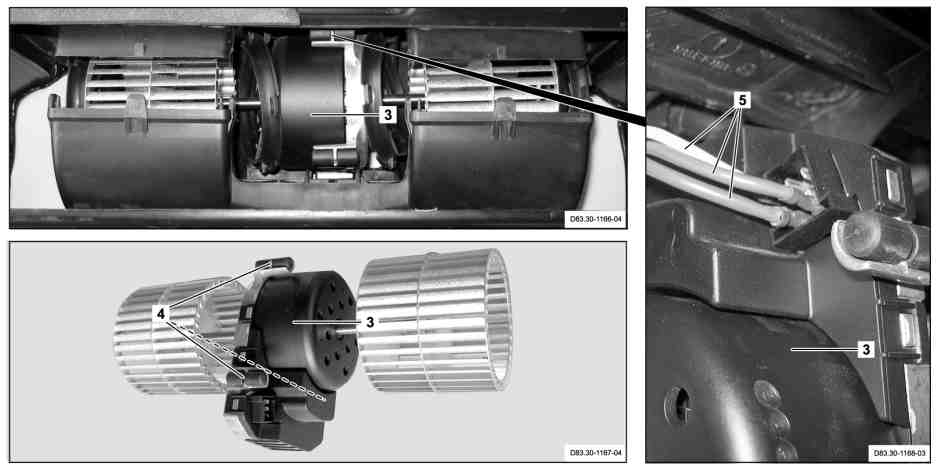 Gebläsemotor Klimaanlage aus-, einbauen
