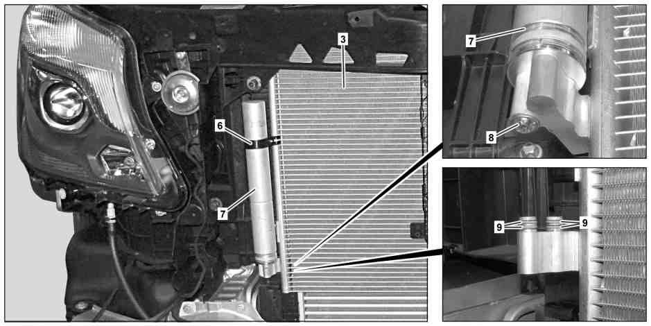 Remove/install fluid reservoir