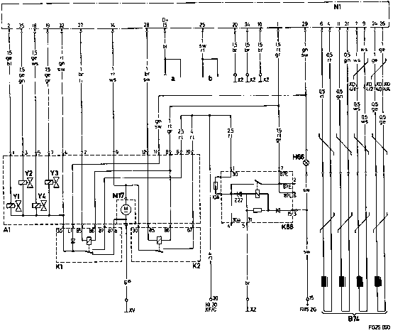 9.3 - Stromlaufpläne T2                                                         
	10 - Stromlaufplan ABS, Typ 667 mit Diagonal-Bremskreisaufteilung / 12V