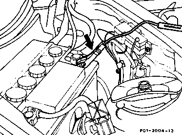 0010 - Verdichtungsdruck prüfen                                                 
	Motor 102 (außer 102.983/99) Einriementrieb