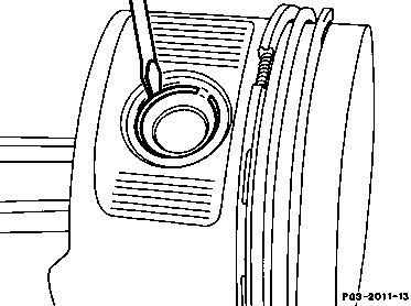 0316 - Kolben aus-, einbauen                                                    
	Motor 102 KE Einriementrieb