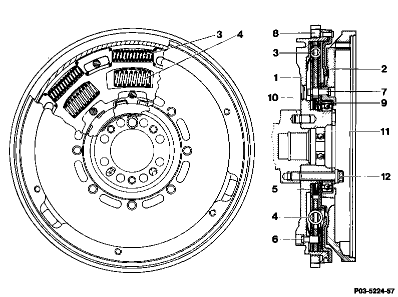 4600 - Zweimassenschwungrad Funktion                                            
	Motor 104