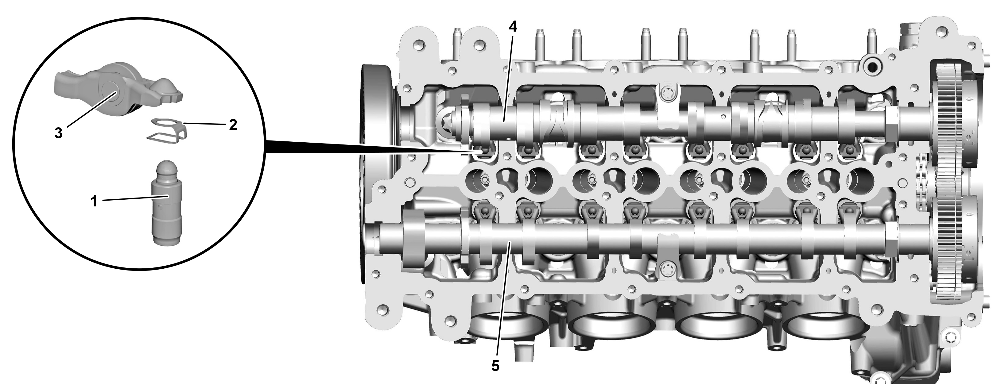 Hydraulische Ventilspiel-Ausgleichelemente aus-, einbauen
