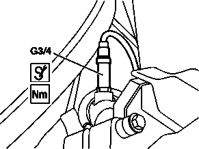 Remove/install the oxygen sensor
