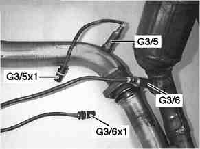 Remove/install the oxygen sensor