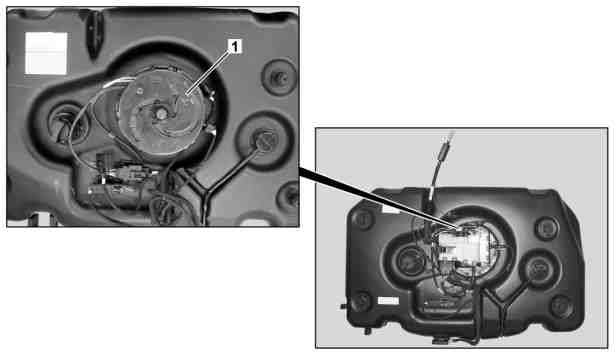 Smontare, montare il sensore livello di riempimento e temperatura AdBlue(R) SCR 
	con elemento termico AdBlue(R)