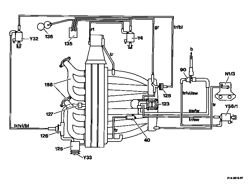 7305 - Umschaltventil Luftpumpe aus-, einbauen                                  
	Motor 104.98 KE