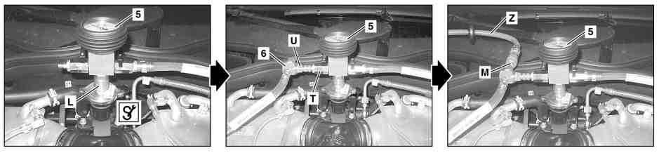 Prepare the low temperature circuit for the bleeding process