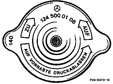 4300 - Kühlsystem-Verschlußdeckel prüfen                                        
	Motor 103
