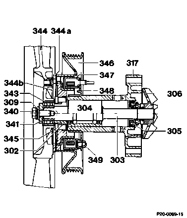 0215 - Hinweise zur Kühlmittelpumpe                                             
	Motor 601, 602 (außer 602.98), 603