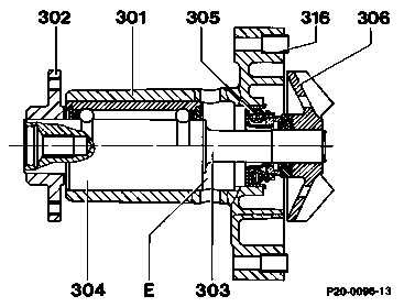 0215 - Hinweise zur Kühlmittelpumpe                                             
	Motor 601, 602 (außer 602.98), 603
