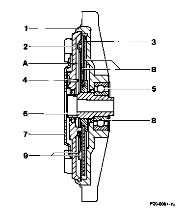 0310 - Temperature controlled viscous fan clutch                                
	Engines 601, 602 (except 602.98), 603