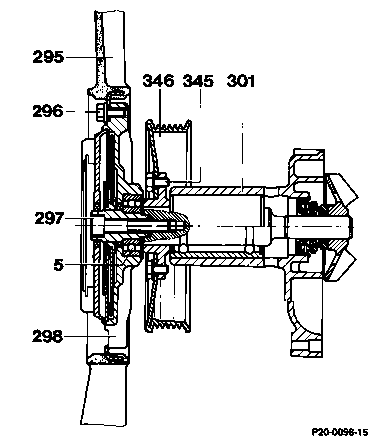 0215 - Hinweise zur Kühlmittelpumpe                                             
	Motor 601, 602 (außer 602.98), 603